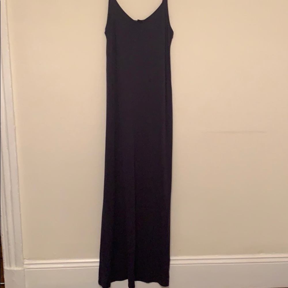 Simple Navy Maxi Dress